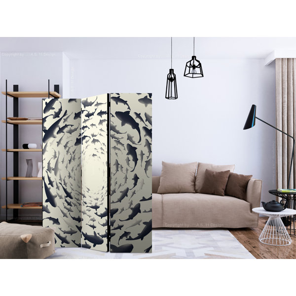 East Urban Home Room Divider - Fish Swirl [Room Dividers] | Wayfair.co.uk - Blue Metal Fish Decorative Room Divider Review